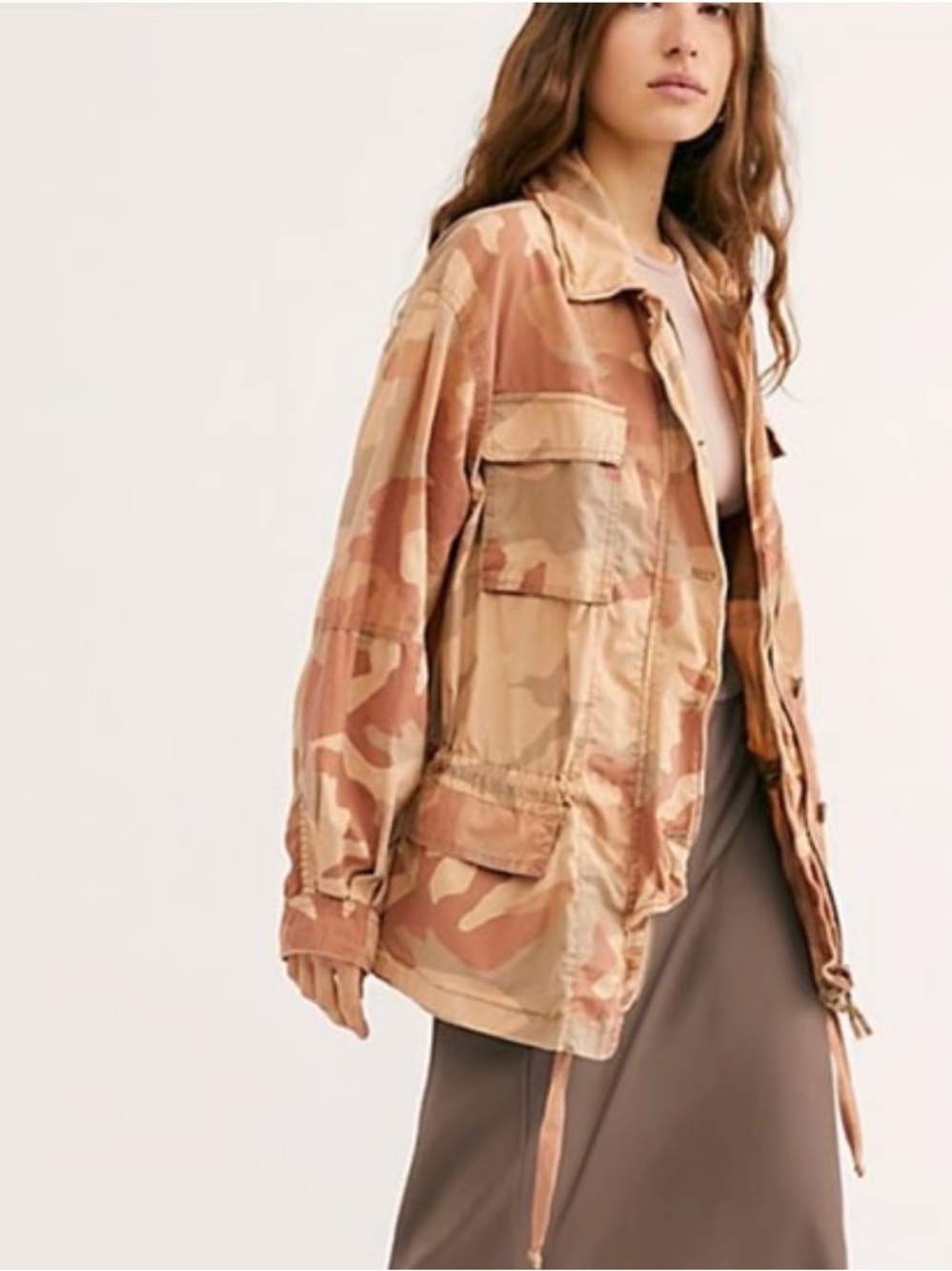 Free People Lead The Way Camouflage Jacket